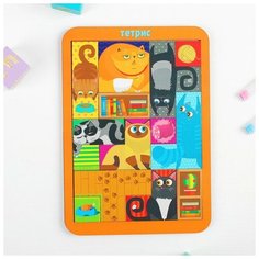WoodLand Toys Головоломка- конструктор «Коты», большая, 12 деталей