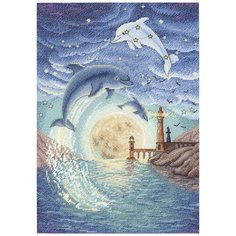 Набор для вышивания "М.П.Студия" НВ №99 №673 "Лунная бухта" 21 х 28 см