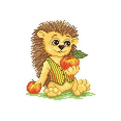 Набор для вышивания "М.П.Студия" КН №03 №449 "Ежик" 21 х 30 см