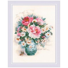 Набор для вышивания "RIOLIS" "Сотвори Сама" 1816 "Пионы и шиповник" 40 х 30 см Риолис