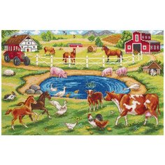 Набор для вышивания "PANNA" DE-7218 "Утро на ферме"