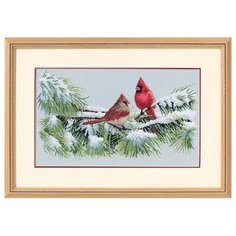Набор для вышивания "DIMENSIONS" 35178 "Зимние кардиналы" 23 x 38 см