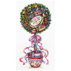 Набор для вышивания "М.П.Студия" НВ №103 №691 "Топиарий радости" 18 х 36 см