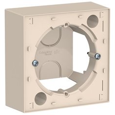 Коробка для наружного монтажа Schneider Electric Atlas Design ATN000200 открытая установка бежевая