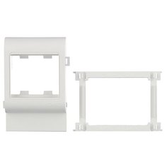 Рамка-суппорт для кабель-канала 100х40/60/80 мм DKC Viva 10053 белая под 2 модуля