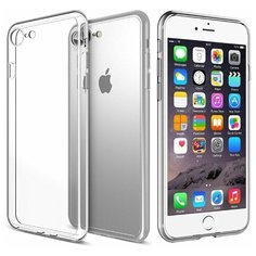 Прозрачный силиконовый чехол накладка для Apple iPhone 7, 8 и SE 2020 / Защитный противоударный премиум чехол на Эпл Айфон 7, 8 и СЕ 2020 с усиленными углами и бортиком Armor / ультратонкий 1 мм / Универсальный Подарок isa