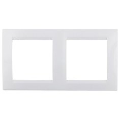 Рамка Simon 15 1500620-030 двухместная универсальная белая