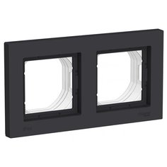 Рамка Schneider Electric Atlas Design ATN441002 двухместная универсальная карбон
