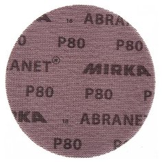 Диск шлифовальный Mirka Abranet d125 мм P80 на липучку сетчатая основа (5 шт.)