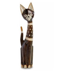 Статуэтка Кошка 60 см (албезия, о. Бали) 99-146 113-403967 Decor & Gift