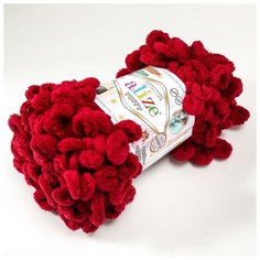 Пряжа ALIZE "Puffy", 100% микрополиэстер, 9 м*100 г, 107 вишня