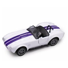 Машинка Funky Toys Die-cast, Шелби кобра 1965, инерционная, открываются двери, белая, M 1:32 (FT61310)