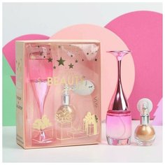 Подарочный набор Beauty Fox парфюм, мерцающий хайлайтер, Your magic winter