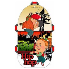 Санки-ледянка мягкая "Snowkid" 80 см (Hip-Hop крас