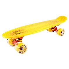 Скейтборд пластиковый Transparent light22 1/4 yell Tech Team