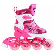 "CITY-RIDE" Роликовые коньки, PU кол, р. (29-33)