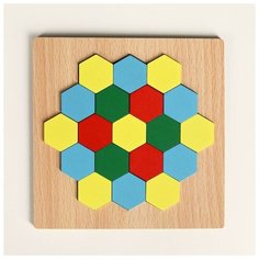 Лесная мастерская Головоломка «Строй фигуры и узоры», шестиугольники