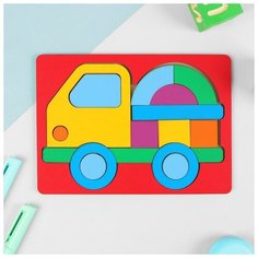 Лесная мастерская Головоломка «Грузовичок», крашеное дерево