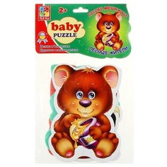 Vladi Toys Мягкие пазлы «Лесные жители», 4 элемента