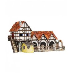 "Умная бумага" Модели-пазлы "Средневековый город" 01 264 Конюшня Не в масштабе