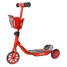 Самокат Disney Тачки 3-хкол. ПВХ 6"/5", корзина 1/6 Navigator