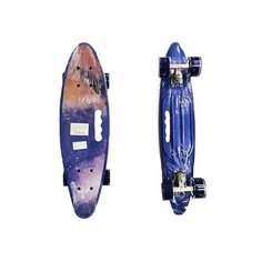 Скейтборд пластиковый с принтом и с ручкой для пер Игротрейд