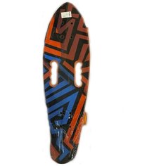 Скейтборд пластиковый PP с принтом, широкие колеса Игротрейд