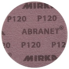 Диск шлифовальный Mirka Abranet d150 мм P120 на липучку сетчатая основа (5 шт.)