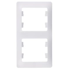 Рамка Schneider Electric Glossa GSL000106 двухместная вертикальная белая
