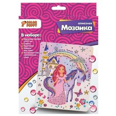 Алмазная мозаика Color Puppy "Принцесса с единорогом", 17*21 см (70018)