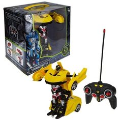 Трансформер 1Toy Трансботы, 1:18, на р/у, 27 МГц, 20 см, 2 цвета: желтый, красный (Т19476)