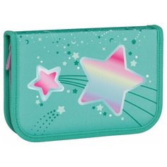Пенал TIGER FAMILY 1 отделение, 1 откидная планка, ткань, "Shooting Stars", 20х14х4 см, 270227