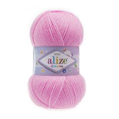 Пряжа Alize Sekerim Bebe, 100 % акрил, 100 г, 320 м, 5 шт., 191 розовый