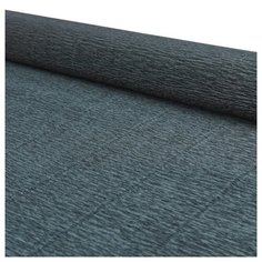 Бумага гофрированная простая Folia, цвет: 902 чёрный, 50x250 см, арт. 64565