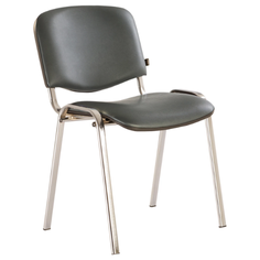 Стул Brabix Iso (CF-001), металл/искусственная кожа, цвет: серый