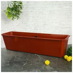 InGreen Ящик балконный, 60 см, цвет терракотовый
