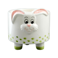 Кашпо Take It Easy Кролик 10 х 10см белый