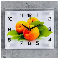 21 Век Часы настенные, серия: Кухня, "Персики", 20х26 см, микс