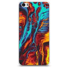 Силиконовый чехол "Желто- голубой флюид" на Xiaomi Mi5 / Сяоми Ми 5 Case Place