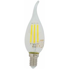 Лампа светодиодная Osram E14 220 В 5 Вт свеча на ветру 660 лм, холодный белый свет