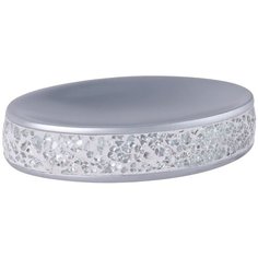 Мыльница «Snow» полирезина цвет серебро Fixsen