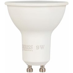 Лампа светодиодная Gauss LED Elementary MR16 GU10 220 В 9 Вт спот матовый 640 лм, тёплый белый свет