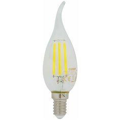 Лампа светодиодная Osram E14 220 В 5 Вт свеча на ветру 660 лм, тёплый белый свет