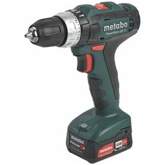 Дрель-шуруповерт аккумуляторная ударная Metabo PowerMaxx SB, 12 В Li-ion 2х2 Ач