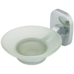 Мыльница подвесная «Квадрат», металл/стекло, цвет хром Mr. Penguin