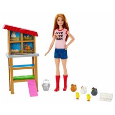 Набор игровой Barbie Кем быть? Куриный фермер, 29 см, FXP15