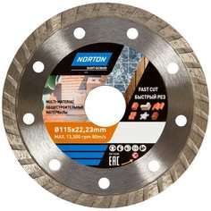 Диск алмазный универсальный Norton, 115х22.2 мм