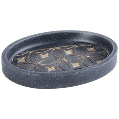 Мыльница «Coin» полирезина цвет серый Fixsen