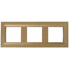 Рамка для розеток и выключателей Legrand Structura 3 поста, цвет золото