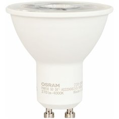 Лампа светодиодная Osram GU10 5 Вт спот прозрачная 370 лм, нейтральный белый свет